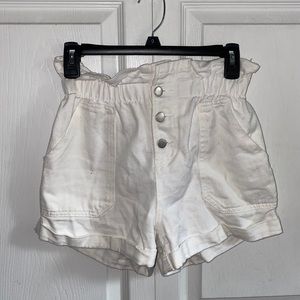 SHEIN white paper bag shorts